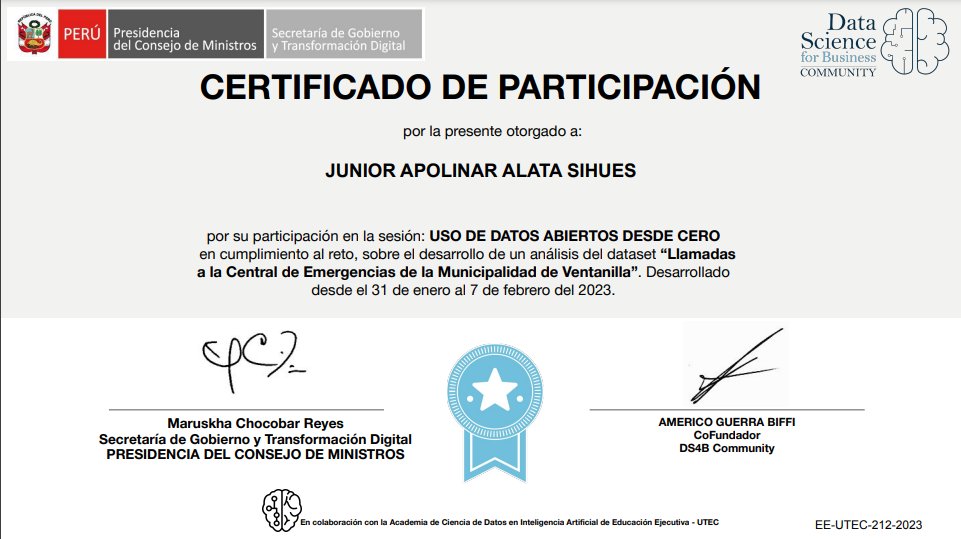 junioraoi1's tweet photo. "¡Gracias @DS4BCommunity por el seminario "Uso de datos abiertos desde cero"! Aprendí el manejo de la PNDA, obtuve mi primera insignia y certificado de participación. 
¡Con esto pude mejorar mis habilidades en el uso de #DatosAbiertosPeru! 
#YoUsoDatosAbiertos
#DatosAbiertos https://t.co/A84sW272st
