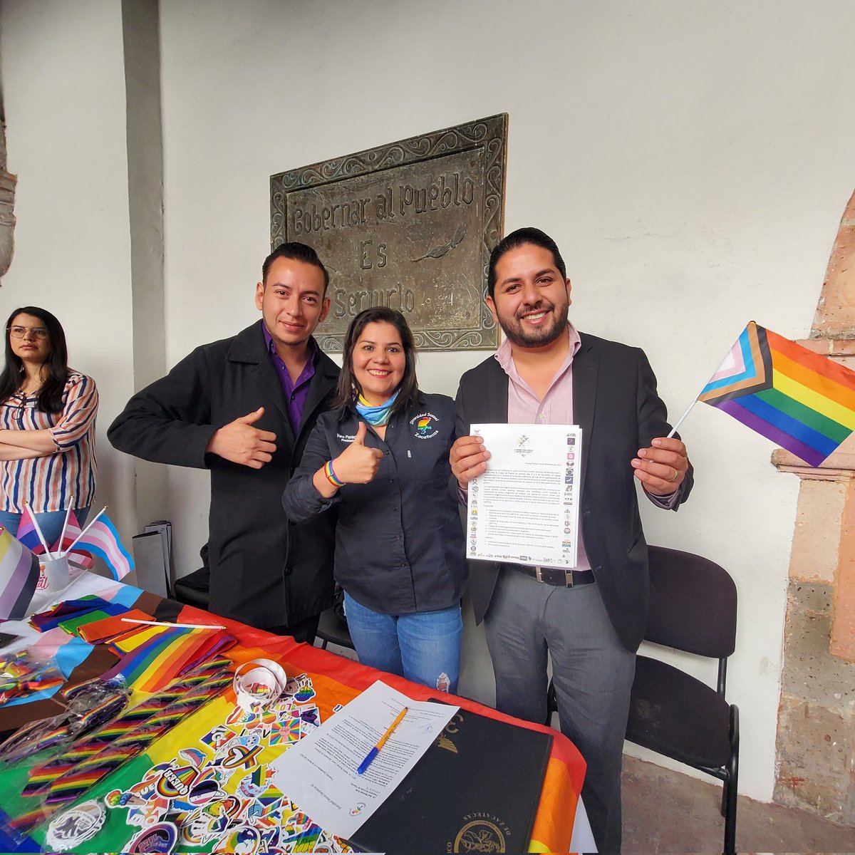 Fresnillo se convierte en el Primer Municipio del Estado de Zacatecas en asumir el compromiso de atender los temas prioritarios del manifiesto de la Cumbre de @amexmarchaslgbt#FresnilloIncluyente 🏳️‍🌈🏳️‍⚧️ Alianza Mexicana de Marchas LGBTTTIQ+