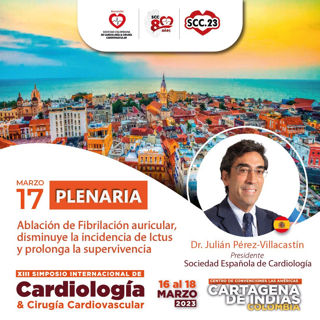 Best wishes to everyone who is part of the 2023 meeting of the Colombian Cardiac Society @sccccardio this weekend in Cartagena #SCC2023
We are excited to be visiting the city for our Scientific Meeting next year #ISH2024!