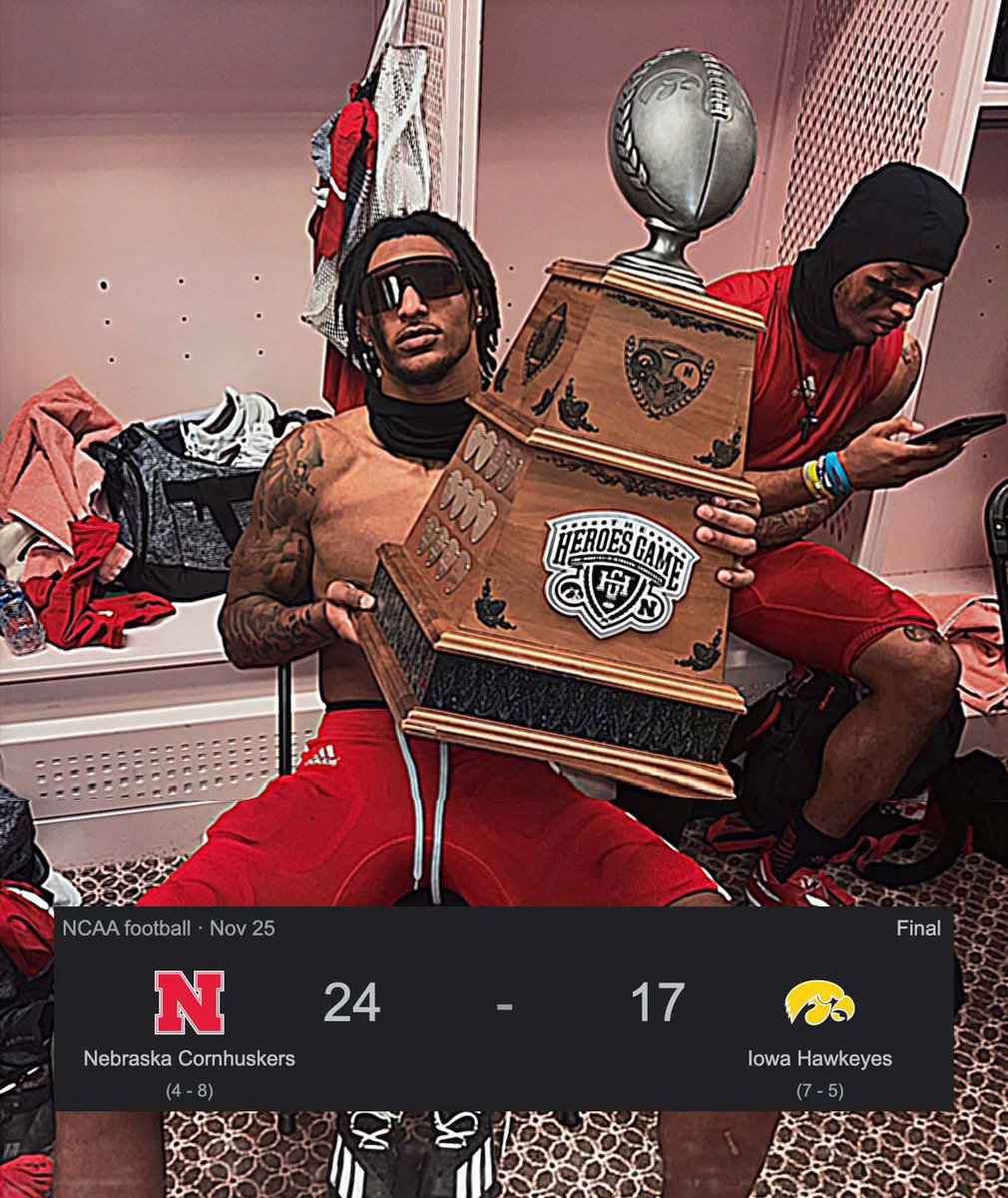 BarstoolHusker's tweet photo. RUN THAT SHIT BACK LIKE NOVEMBER 25TH‼️

TWEET #LincolnBBT OR YOU’RE A HAWKEYE FAN‼️ https://t.co/CKdEMWGNpC