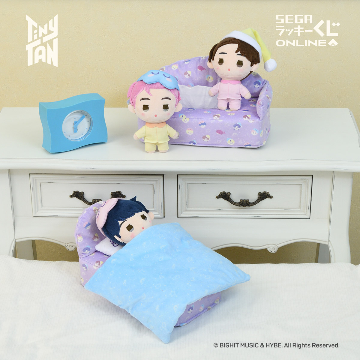 セガ ラッキーくじオンライン 「TinyTAN –Sweet Dreams-」発売中 