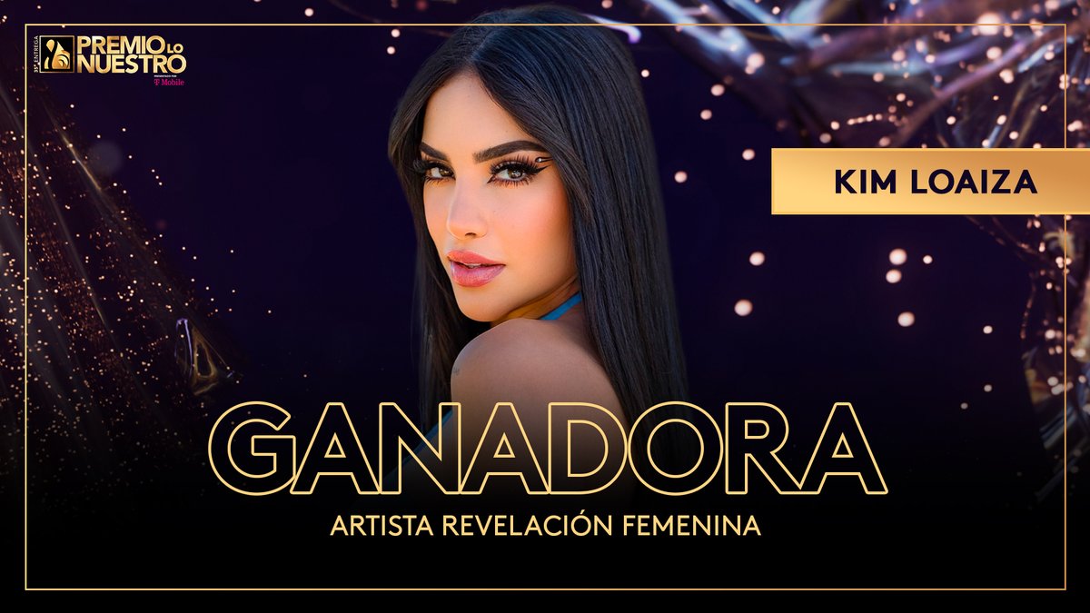 .@KimberlyLoaiza es la Artista Revelación Femenina en #PremioLoNuestro