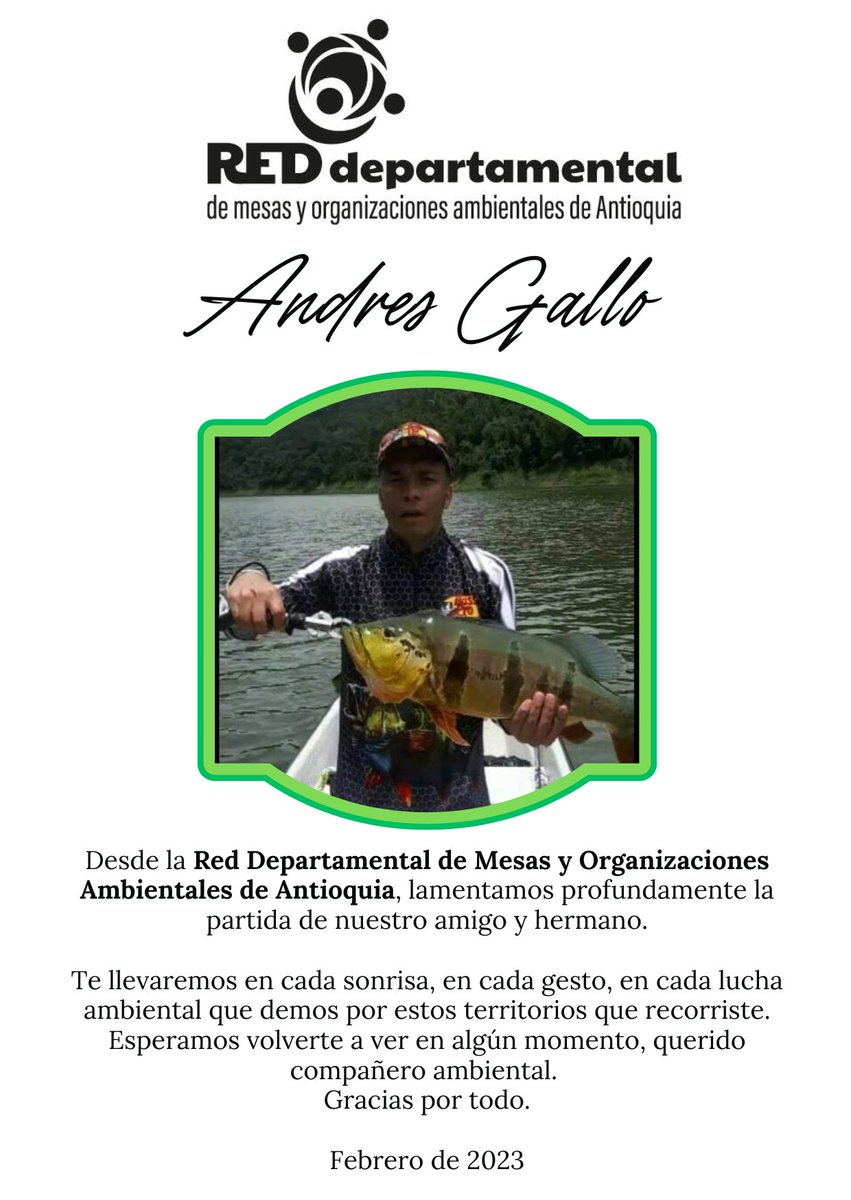 ambiental058's tweet photo. Lamentamos profundamente tu partida!!! https://t.co/hMyM6uxuV5