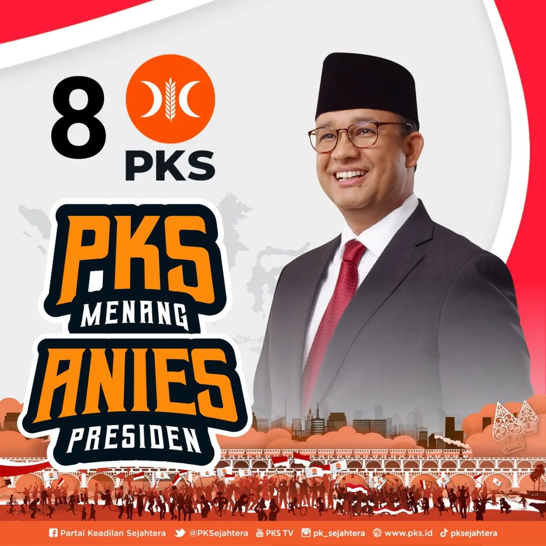 Partai Keadilan Sejahtera (PKS) memutuskan mengusung Anies Baswedan sebagai Bakal Calon Presiden pada pemilu 2024. Hal ini diputuskan dalam Musyawarah Majelis Syura VIII yang berlangsung di kantor DPTP PKS di Jakarta, pada Kamis (23/2/2023).

Repost fr <a href="/pk_sejahtera/">PKS (Unofficial)</a>
