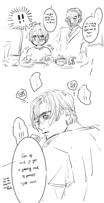 (2/?) Bruce just realized he should have wrote back to Clark but he has never done this before. 