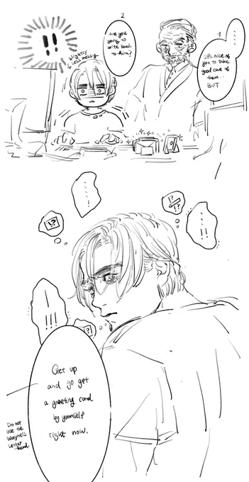 (2/?) Bruce just realized he should have wrote back to Clark but he has never done this before. 