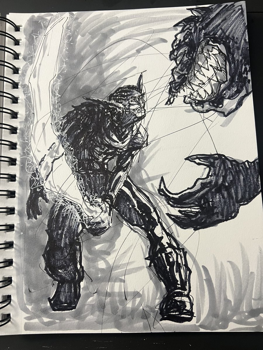 MarshComics's tweet photo. Just workin out some dark vibes for day 10 of #100daysofmakingcomics #makemorecomics https://t.co/1KFtLYFjrQ