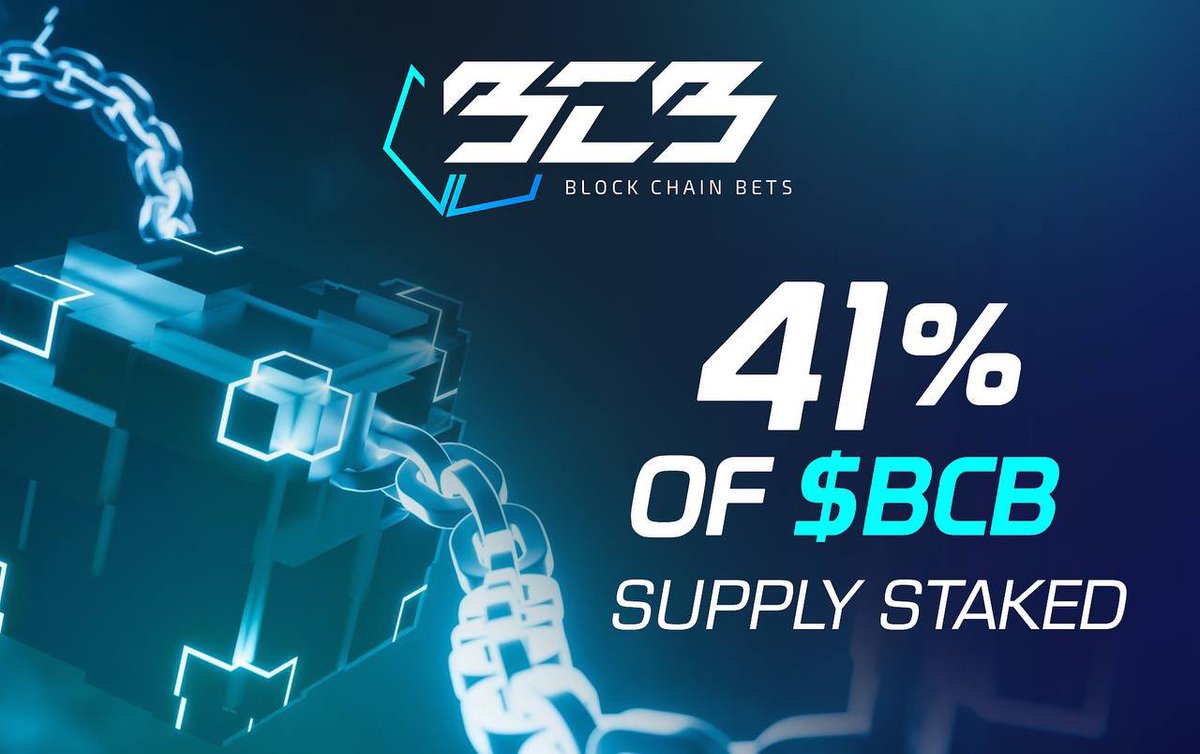 BCBerc20's tweet photo. $BCB 41% of circulation supply staked! 

Stake your $BCB, Claim your Ownership!

Get 100% of profits from casino/sportsbook.

https://t.co/qh0lJbrqFT https://t.co/JBQJmhH92e