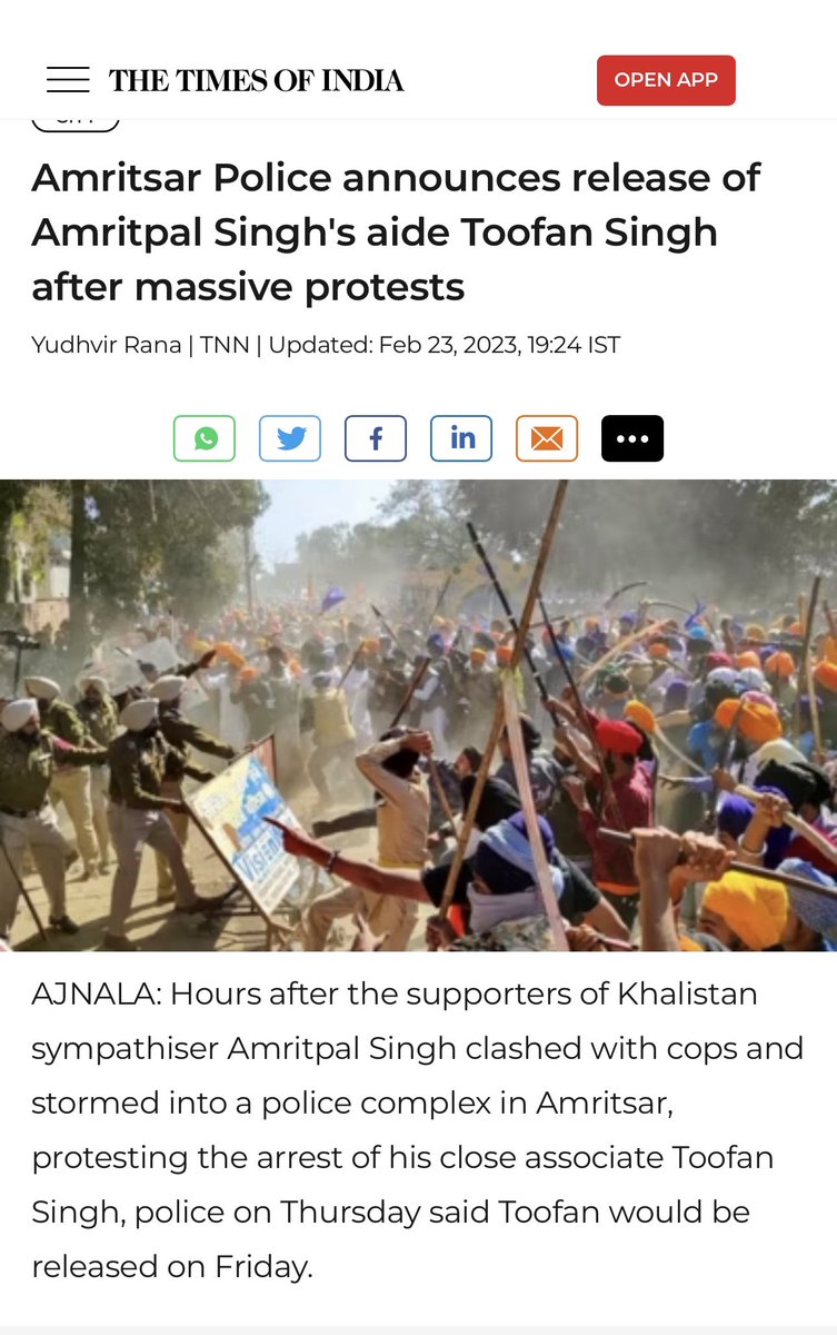 Arun_Kaku05's tweet photo. Holding state at ransom? Don’t you do whataboutery! Both the cases are wrong and should come under anti national activities!
You can’t be selective in approach according to your own political or religious inclinations!!
#NoToKhalistan
#NoToHinduRashtra
#YesToConstitution https://t.co/ycji29QmfN