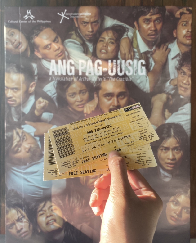 tanghalangPH's tweet photo. A week since #AngPagUusig has started!

Saksihan at abangan mamayang gabi at sa susunod pang mga araw ang #MulingPaghatol! 

#PAGUUSIG2023
#TanghalangPilipino
#TP36
#UtakPusoBayan
#CCPBlackBoxTheater https://t.co/KPHG6i8LCq