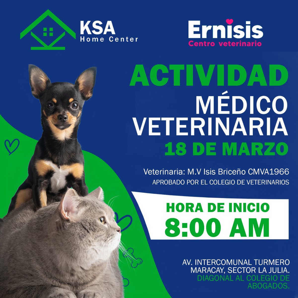 En KSA Home Center cuidamos de tus mascotas💚
Es por eso que tendremos una actividad médico veterinaria para los consentidos de la casa.
Este 18 de marzo a partir de las 8:00am.
¡Visítanos!✨
#Turmero #Maracay #Ernisis
#Jornadadevacunacion #vacunacion #Mascotas #BienestarAnimal