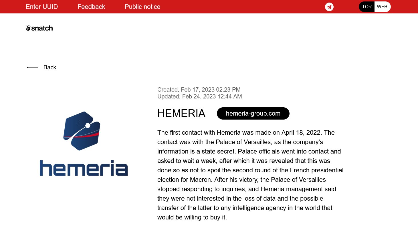 Hemeria Group veri ihlali