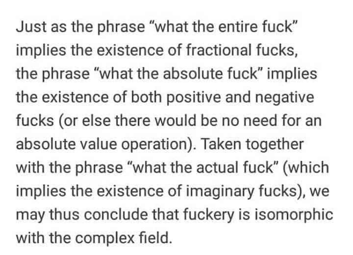 MissKateIsGr8's tweet photo. Science. Swearing. Parenthesis within a long explanation. 

How do some meme’s make me feel so seen?! https://t.co/ShPXpYbdb3