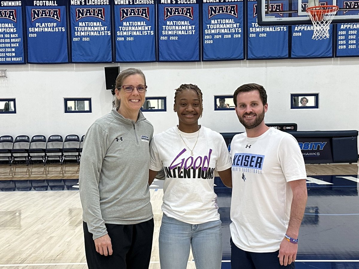 JaliyahW2's tweet photo. After a great visit with Coach Oswald and Coach Walling, I am blessed to receive an offer from Keiser University. Thank you to everyone, including the president of the university for being so attentive and welcoming. Go Seahawks! 
@KUSeahawksWBB https://t.co/vnPGJiikGR