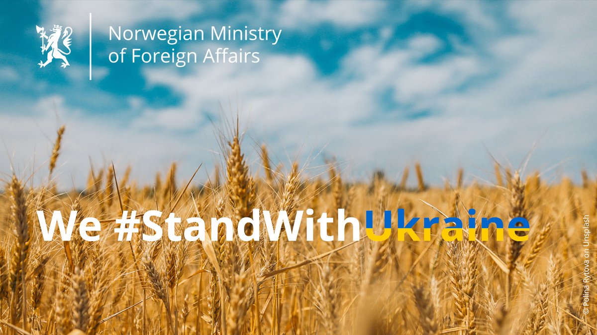 To the brave and resilient people of Ukraine: Norway will continue to support your fight in defence of Ukraine’s independence and democracy for as long as it takes. We #StandWithUkraine  and its people.
🇳🇴🤝🇺🇦 #SlavaUkraini