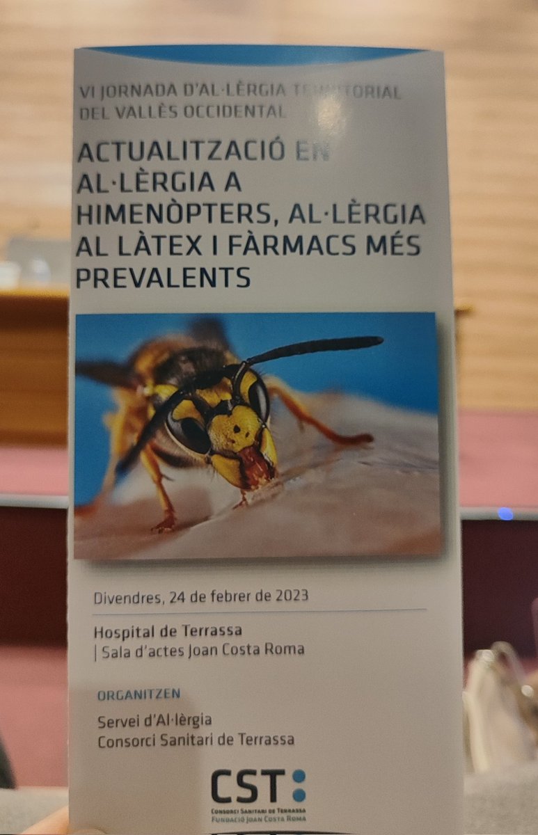 Actualització en Al.lèrgia a Himenòpters, al.lèrgia al làtex i Fàrmacs més prevalents. Activitat avalada per la #SCAIC <a href="/CSTerrassa/">Consorci Sanitari Terrassa - Hospital Universitari</a> 
Començem!