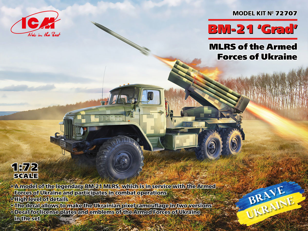 hobbysearch_mm's tweet photo. 【5月以降予約】ICM
1/72 ウクライナ軍 BM-21 グラート 多連装ロケットシステム
予約開始です!→ https://t.co/OpeabGNTzX
#プラモデル #プラモ #BM21Grad #Plastickits #Plasticmodel #Scalemodels https://t.co/yjx5YOoh0x