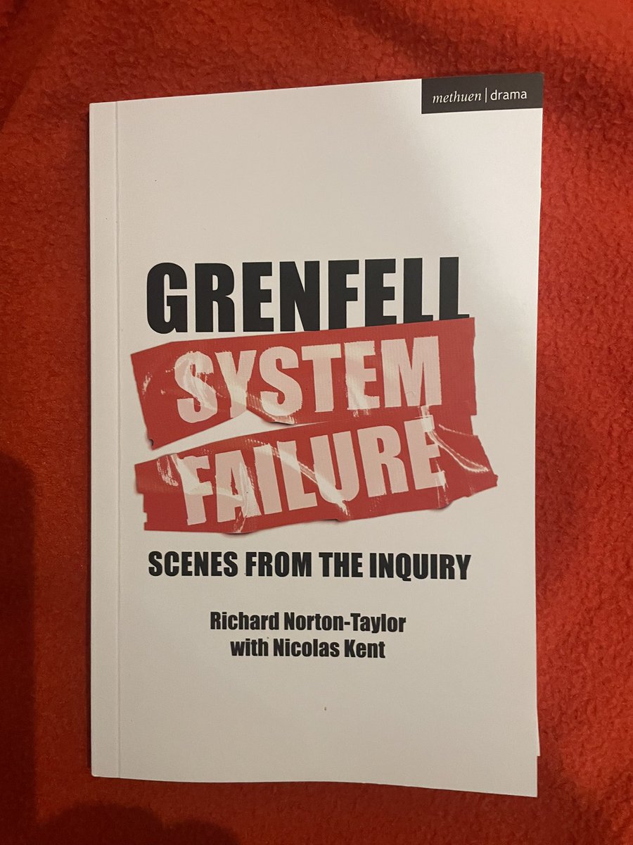 🎭For once after leaving a #theatre 🎭 #lostforwords : #GrenfellSystemFailure  (Scenes From The Enquiry) ✔️