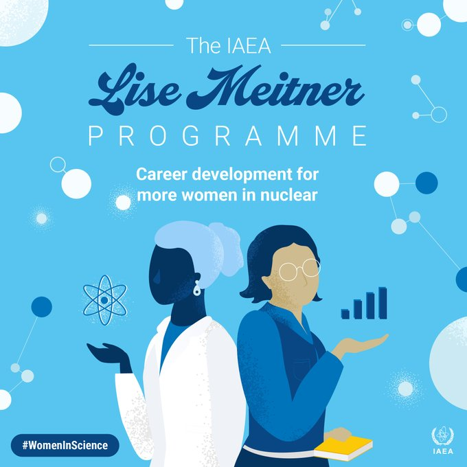 📢📢 Are you a woman professional in the nuclear energy sector interested in advancing your career? Applications for the @IAEAorg  Lise Meitner Programme are now OPEN! 👩‍🔬 ⚛️👩‍💻

Learn more and apply here ➡️ bit.ly/3Z5a90h #WomenInScience #PoweredByNuclear