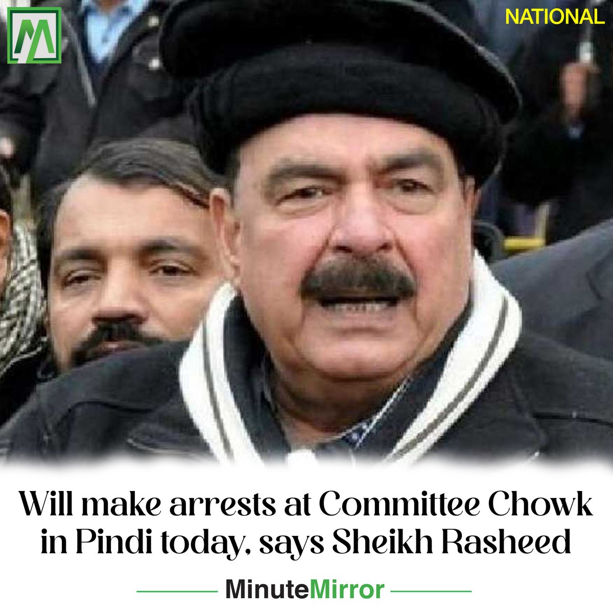 MinuteMirrorpk's tweet photo. Sheikh Rasheed said, “The next 72 hours are important for Pakistan, no one’s father can stop the election now.”
https://t.co/WiEMTM4yU9
@ShkhRasheed #CommitteeChowk #Pindi #arrest #JailBharoTehreek https://t.co/Xausg3ab4k