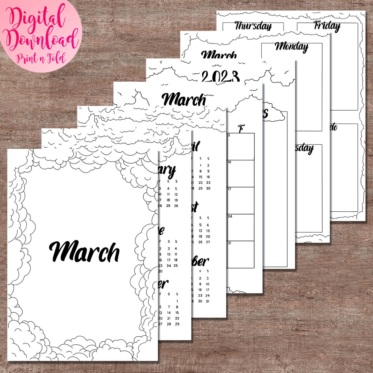 PrintnFold's tweet image. New in today!!

etsy.me/3Ikte80 

#A5 #journalpages #trackers #clouds #dreams #march #2023 #calendar #printable #printathome #selfcare #journaling
