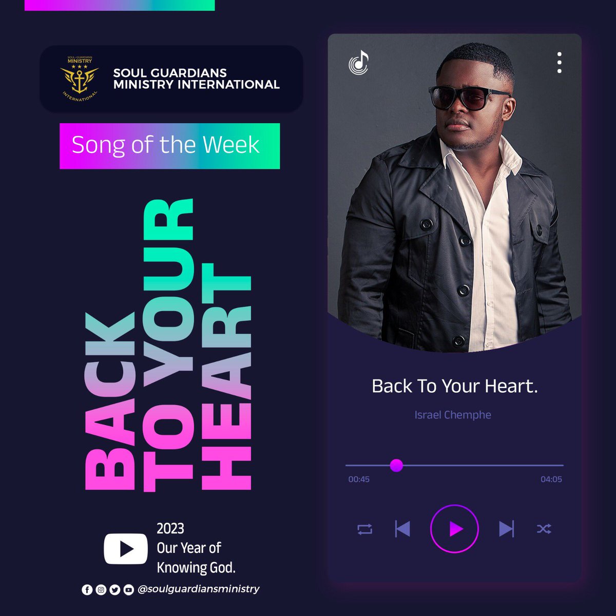 Only God can satisfy us 🙏🏾. Meditate on our Song Of The Week by <a href="/chemphe/">@Israel Chemphe</a>.

#SGMI #SOTW #GospelMusic