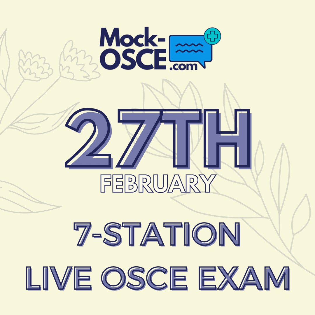 MockOSCE's tweet image. 🔥OSCE PRACTICE🔥 We&apos;ve got a full 7 station exam running soon - last chance to sign up today! 
#osce #osces #osceexam #mockosce #plab #plab2 #exam #practice #medicine #medschool #medstudent #MedTwitter