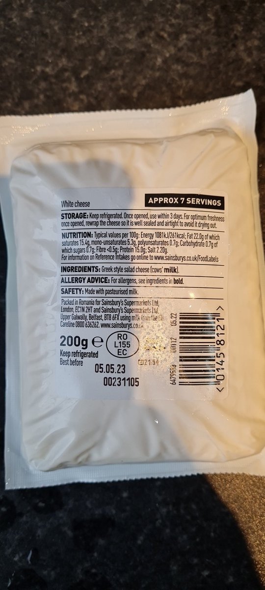 ShaynaC1's tweet photo. @sainsburys this cheese is off (the package has swelled full of gas which means it's feemented and off), but still in date. I don't have a receipt but it's your brand so defo got it at Sainsbury's Darnley where I shop. Can I get a replacement? https://t.co/aj36i9hzsE