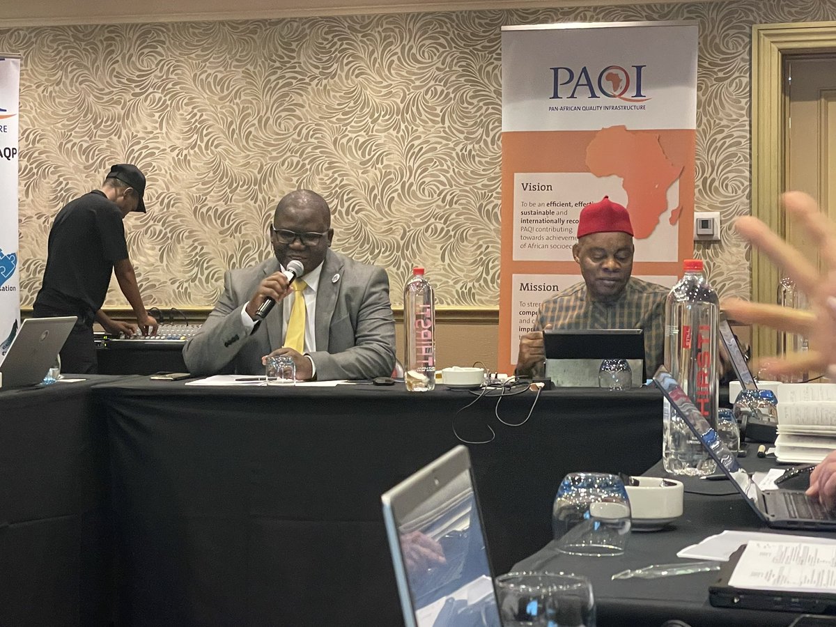 ARSO_1977's tweet photo. Strengthening the Pan African Quality Infrastructure as the 22nd PAQI Joint Committee Meets in Johannesburg, South Africa with participation of @ARSO_1977 @AfseContact @AFRIMETS_SCHOOL @AFRAC_Official officially opened by Chiza Charles Chiumya, Director - ETTIM, AUC https://t.co/wGcKTEEJJp