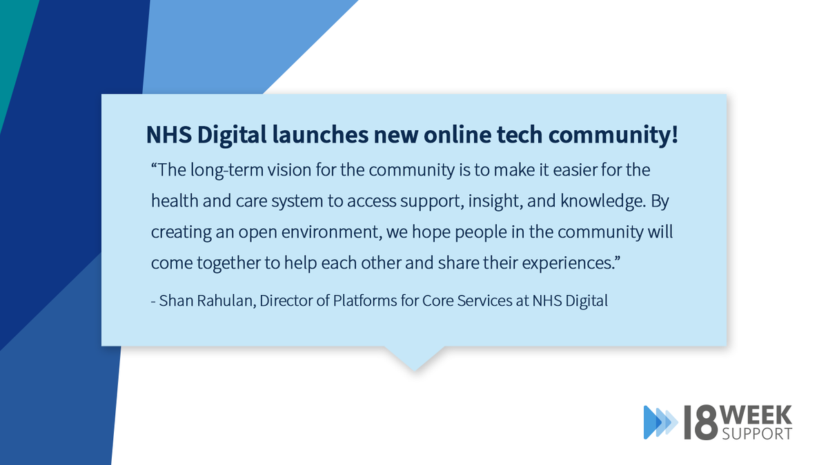 Have you joined NHS Digital's new online community?

IT professionals who work with NHS Digital systems have been invited to join an online community to share learnings, ideas and solutions in a streamlined manner.

Source: NHS Digital

#nhs #nhsdigital #healthcare
