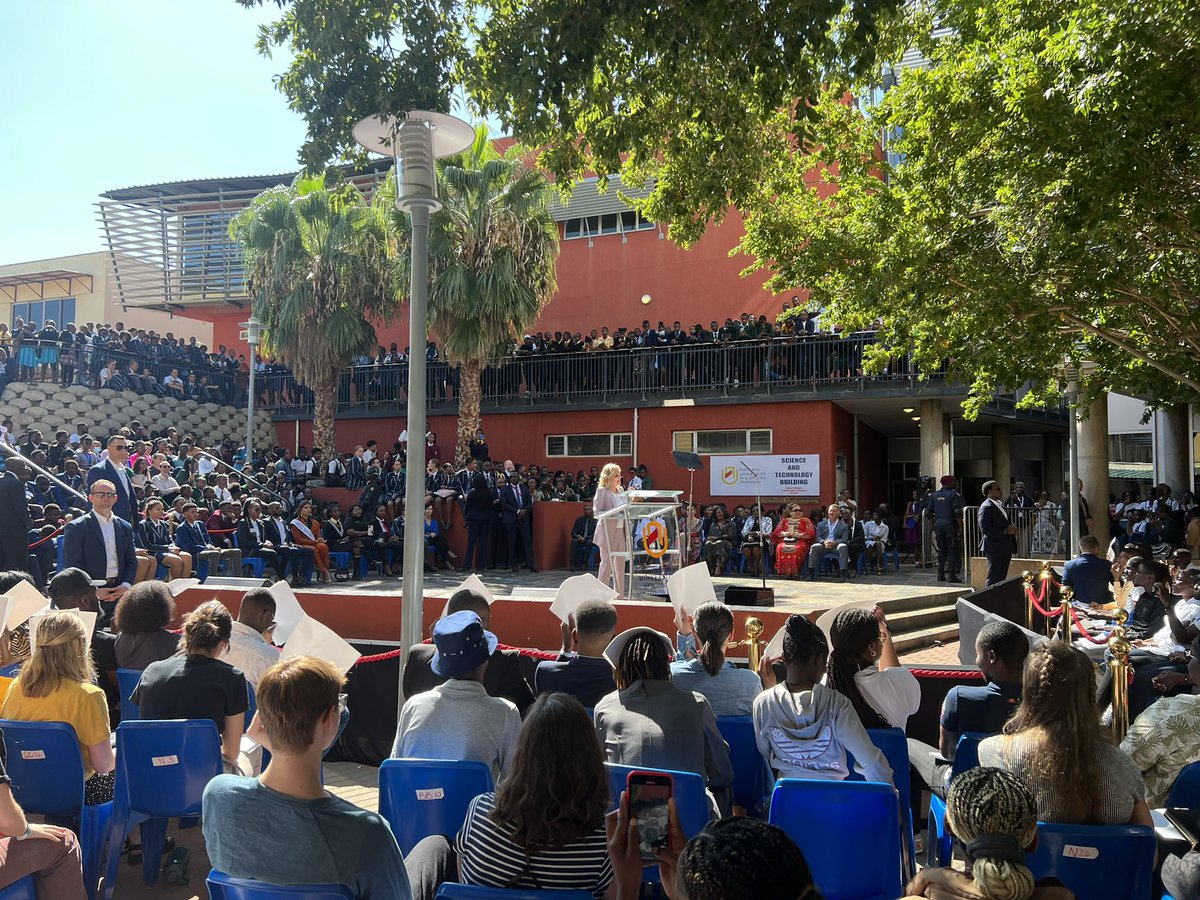 “You —  the young people of Namibia — are not only our future but our present. And as our world grows smaller, connections between us matter more. When people here are able to thrive, that success ripples beyond your borders…you are the keepers of democracy” <a href="/FLOTUS/">First Lady Melania Trump</a> in Namibia