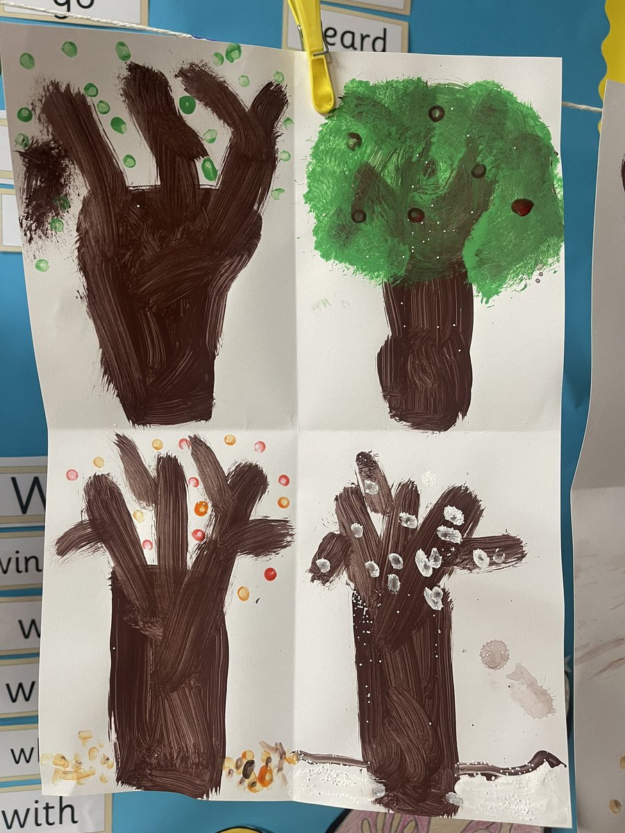 MissOrrP2's tweet photo. The end result! 🌳 🍂 @DeansPrimary https://t.co/5syfvVi0CK
