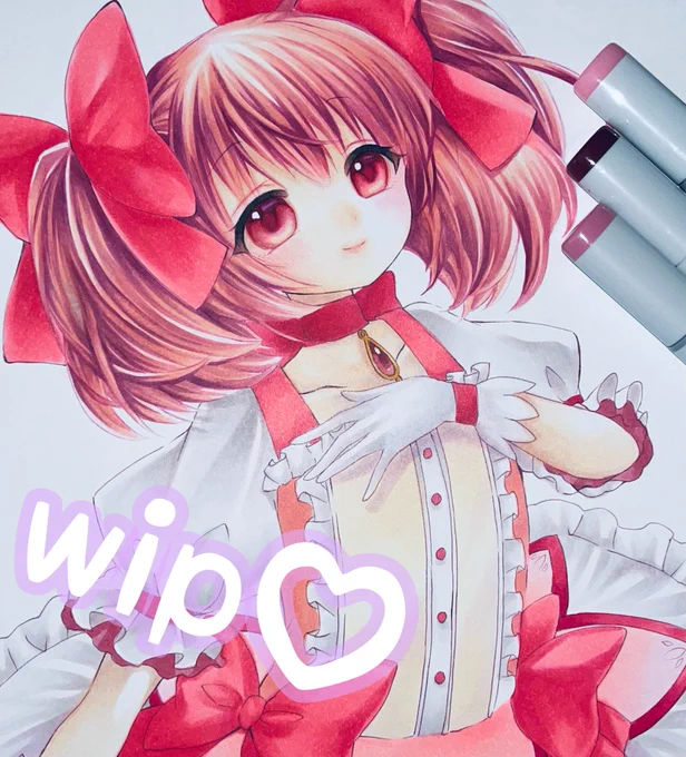 wip まどかー#コピック 