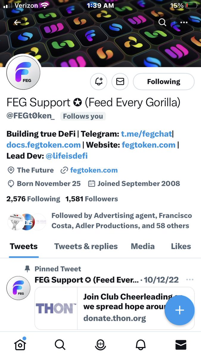 LilacApril's tweet photo. @FEGtoken this account hacked my daughter in law. It looks like they are impersonating you. https://t.co/ghfzLCs0Zs