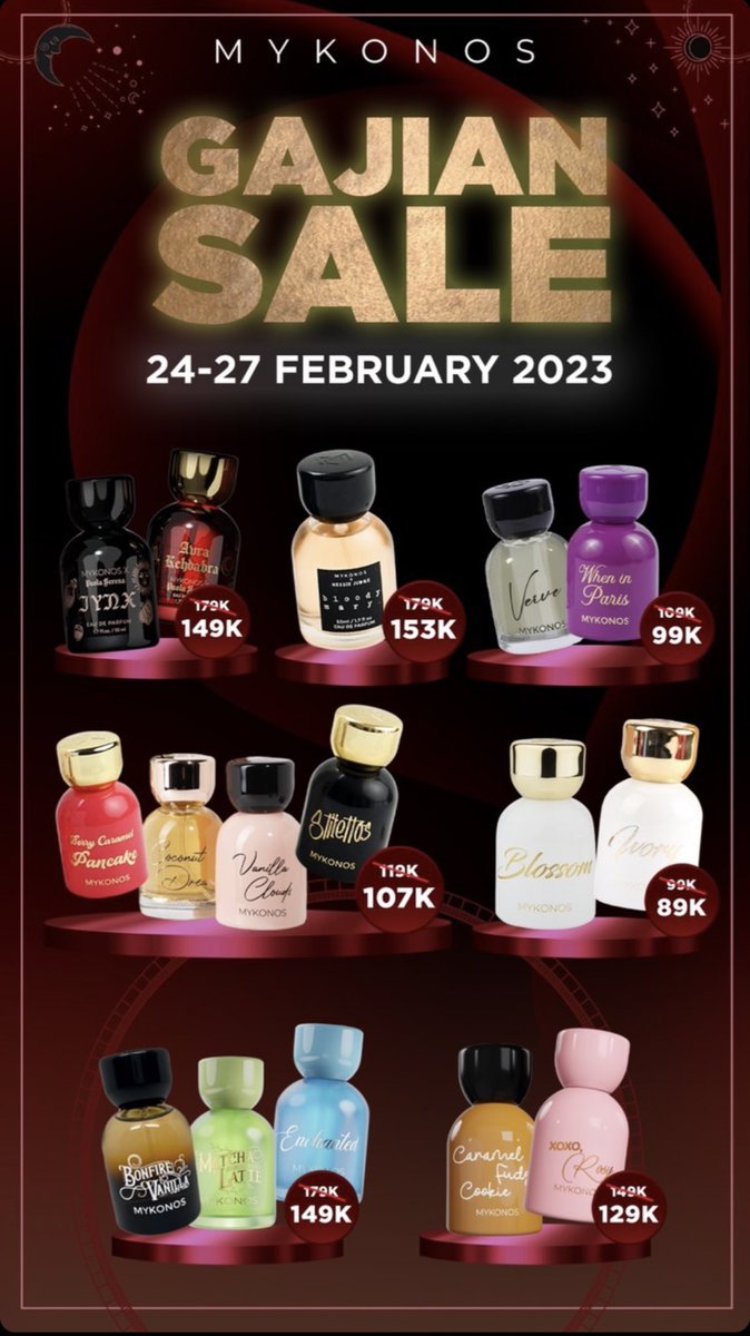 moonl8__'s tweet photo. OPEN JOIN PARFUME MYKONOS SALE TSM BANDUNG. Cus via DM! #salemykonos #mykonos #BeOnFest https://t.co/LunIhzGHa6