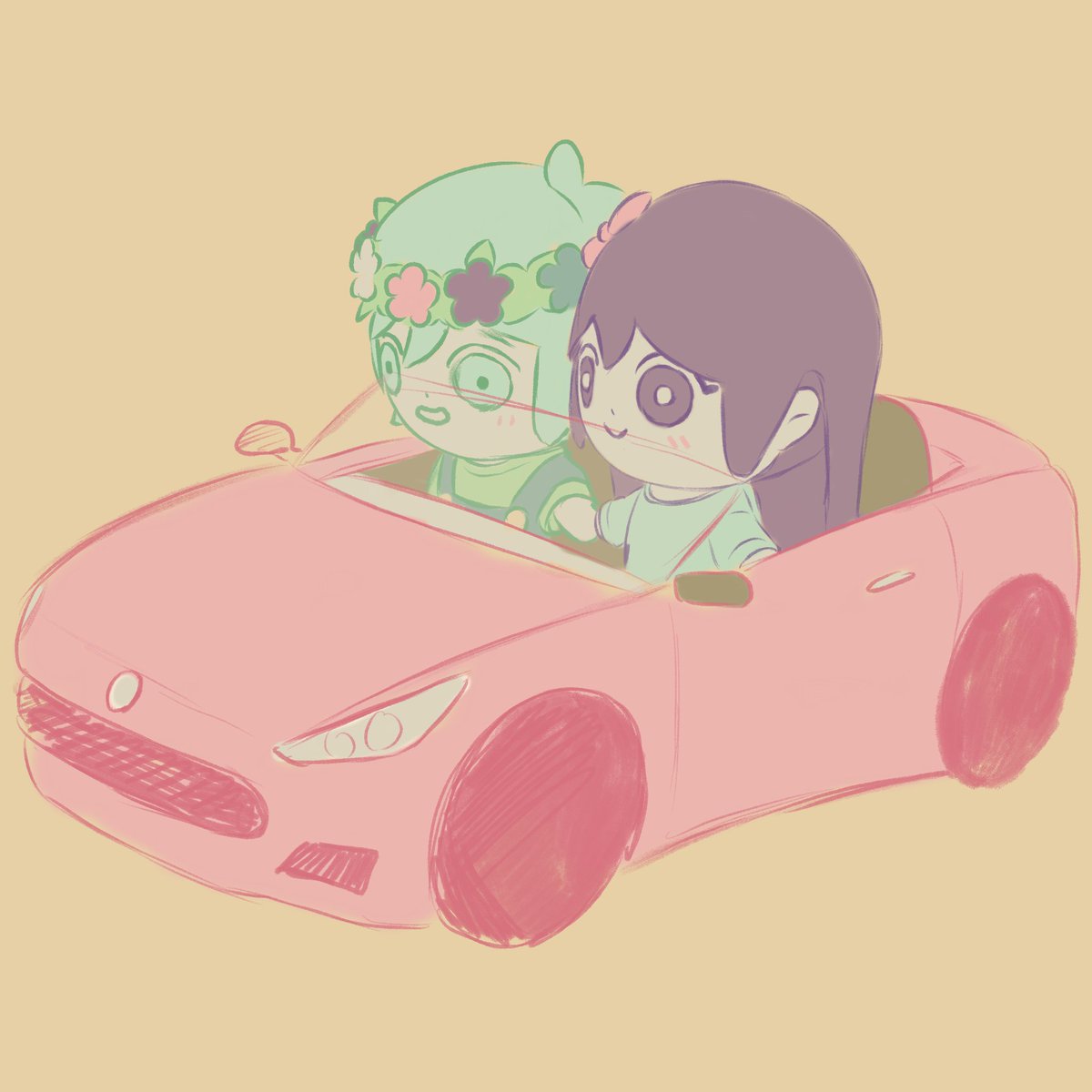 💖 Participating in #photobombweek!
Prompt (2/24): Comical Scene
Basil and Aubrey plushies going for a ride
#OMORIFANART