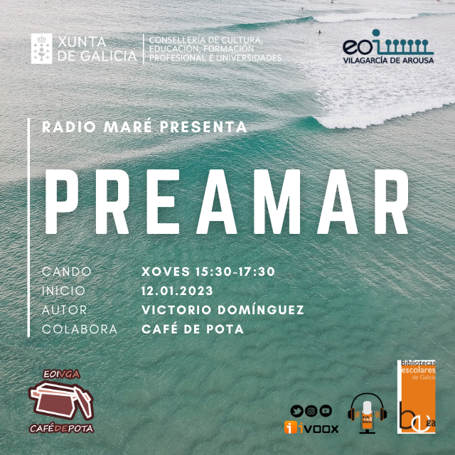 Biblio_EOIVGA's tweet photo. O noso programa #Preamar, segue subindo! Aquí tendes o podcast número 6, ides quedar sen escoitalo? https://t.co/cPCpf5Kar3, tamén en #Spotify https://t.co/K2Yk51FQyQ #radionabiblio @bescolares https://t.co/Lk4UbCeP2f