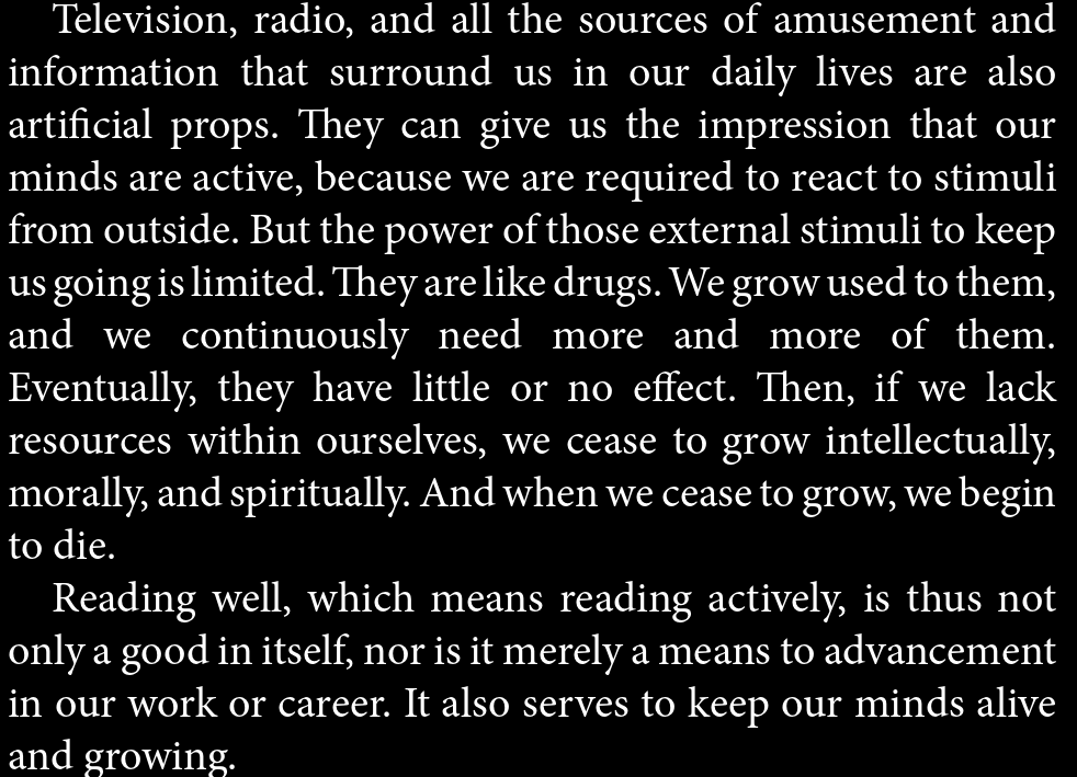 GazeboEmo's tweet image. How to Read a Book: The Classic Guide to Intelligent Reading - Mortimer J. Adler - 
Published 1940, edited republished 1972.

#mortimerjadler #reading #howtoread