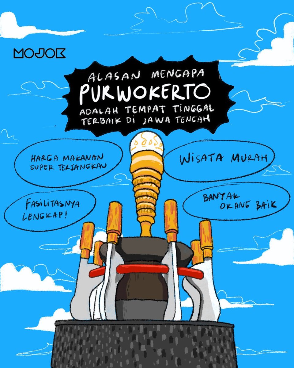 mojokdotco's tweet photo. Meski kotanya kecil, Purwokerto punya segala aspek untuk jadi yang terbaik di Jateng. https://t.co/G0QwoEYg03