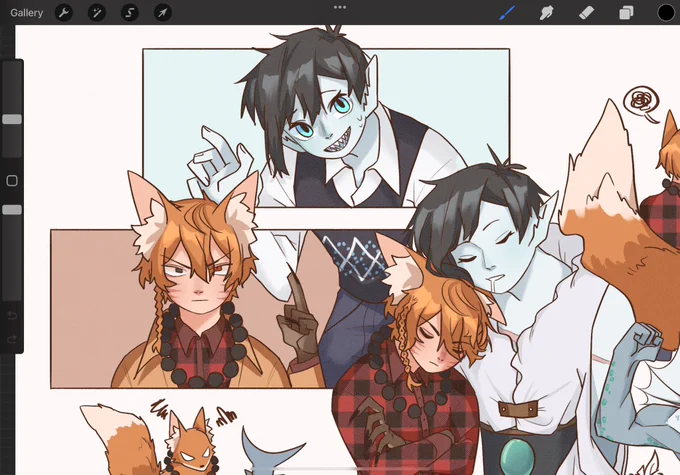 [oc] redesign of these husbands 😩🔥 
