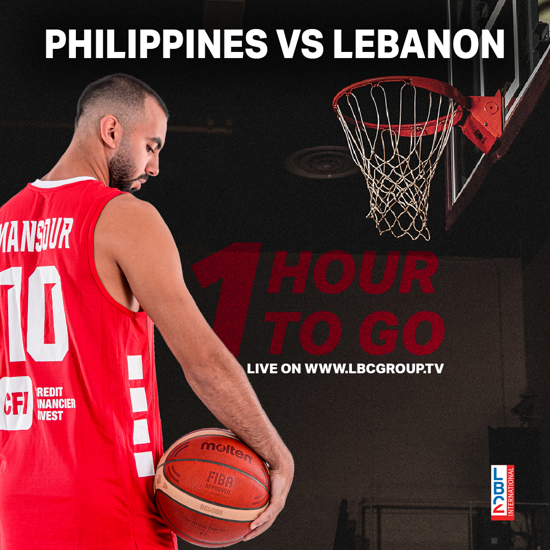 ساعة واحدة تفصلنا عن مباراة منتخب الأرز لكرة السلة ضدّ نظيره الفلبيني... تابعوها عند الساعة 12 ظهراً عبر شاشة الـLB2 أو الموقع الالكتروني

<a href="/LBCISports/">LBCISports</a> 
<a href="/LB_TWO/">LB2 International</a> 
#LBCI #LBCILebanon #LB2 #LBCISports
#WinForAll #WinForLebanon #FIBAWC