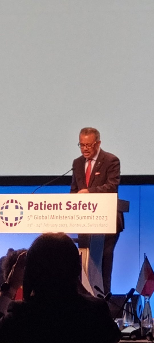 "If it is not safe, it is not care" <a href="/DrTedros/">Tedros Adhanom Ghebreyesus</a> speaking to the #pss2023 delegation. "Half of #healthcare facilities globally do not have good hygiene".

This is not safe, this is not care

Every #healthcare facility needs #WASH to deliver safe care to patients. 
Invest in #WASH