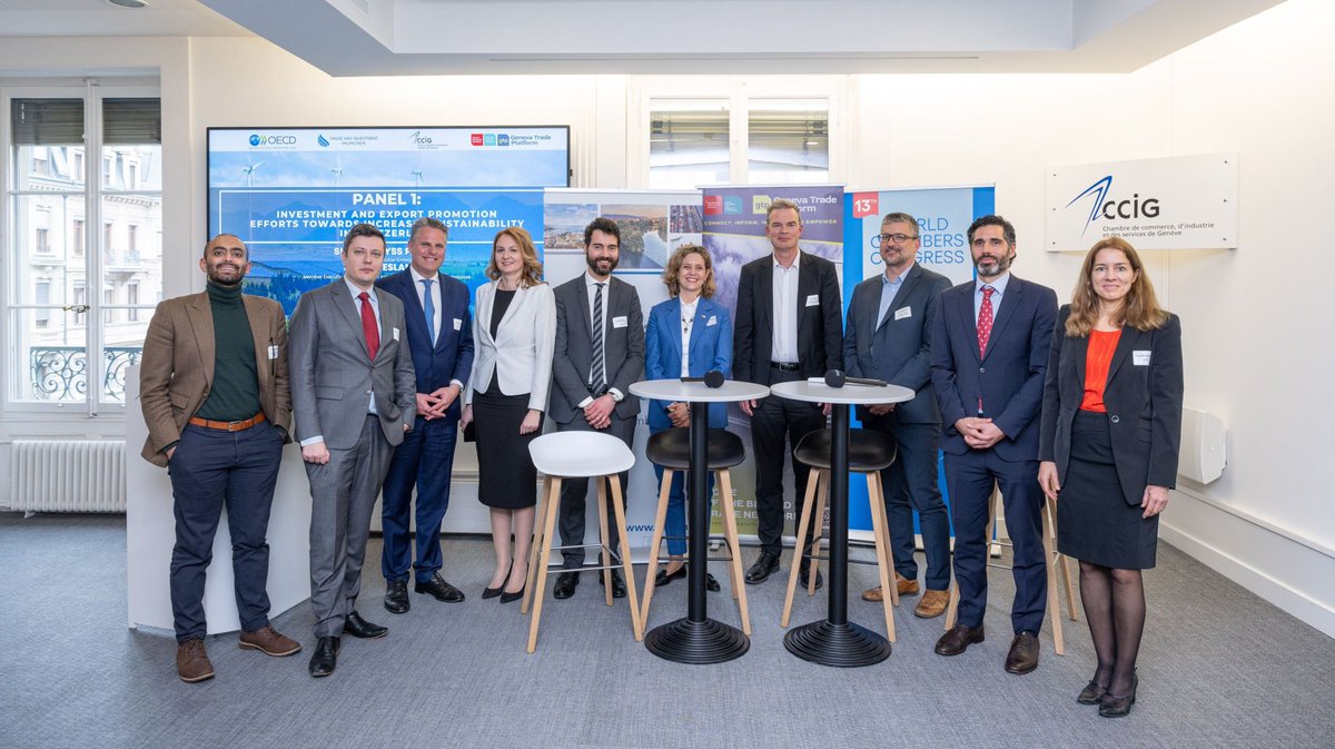 The first <a href="/PromotionTrade/">Trade and Investment Promotion</a> took place on Wednesday, February 22, 2023 in Geneva! @AlexdeCrom <a href="/SWyssFedele/">Simone Wyss Fedele</a> <a href="/jDettoni/">Jacopo Dettoni</a> <a href="/genevatrade_gtp/">Geneva Trade Platform</a> <a href="/manfredelsig/">Manfred Elsig</a> <a href="/Nestle/">Nestlé</a> <a href="/VSubilia/">Vincent Subilia</a> <a href="/wef/">World Economic Forum</a> <a href="/MartinNaville/">Martin Naville</a> <a href="/AnaGrujovic/">Ana Grujovic</a> <a href="/SGE/">Switzerland Global Enterprise</a>