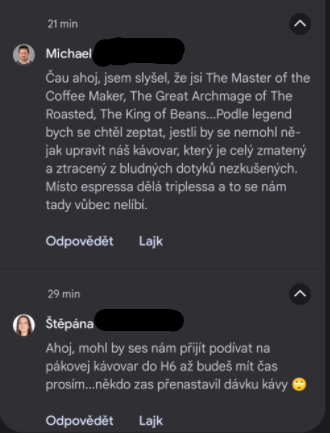 MichalDrda's tweet photo. Možná bych měl poprosit o změnu popisu pozice v Aimtecu 😆. "The Great Archmage of The Roasted" 😅 #aimtec #beDigitalFaster https://t.co/GN8ErVuUl3