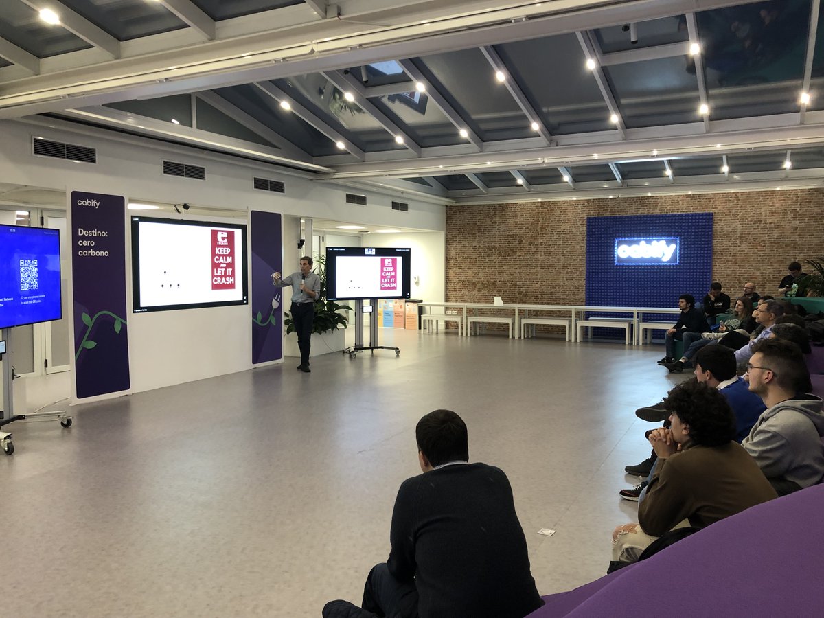 amuino's tweet photo. Ayer lo pasamos en grande en el meetup de Elixir Madrid en las oficinas de @CabifyTech hablando de performance, optimización y cómo Rust es una opción cuando lo demás no alcanza.

Uno de los mejores storytellings que he visto. https://t.co/1sAI53URm9