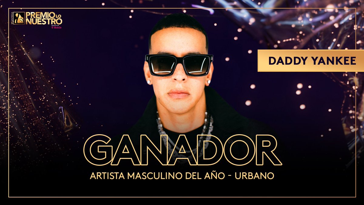 ¡Felicitaciones, <a href="/daddy_yankee/">Daddy Yankee 😀 (DY)</a>! ganador en la categoría Artista Masculino Del Año – Urbano en #PremioLoNuestro 🐐