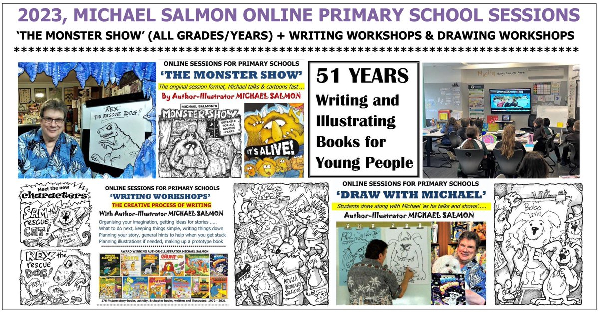 AlexanderBunyip's tweet photo. 2023 OZ online Primary School visits ..... michael@michaelsalmon.com.au https://t.co/dtgqruEqCk