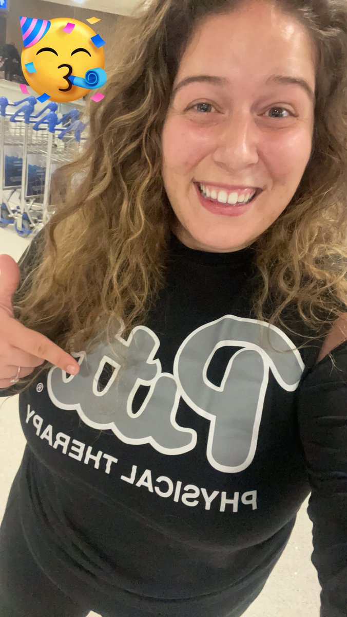 DRMariahDPT's tweet photo. Spending CSM weekend in Arizona celebrating my beautiful niece’s first birthday, but still filled with so much PT Pride! Currently living vicariously through PT Twitter. (And of course had to represent @PittPT at the airport).

#csm2023 #choosePT #PittPT https://t.co/xSNSq0W8yK