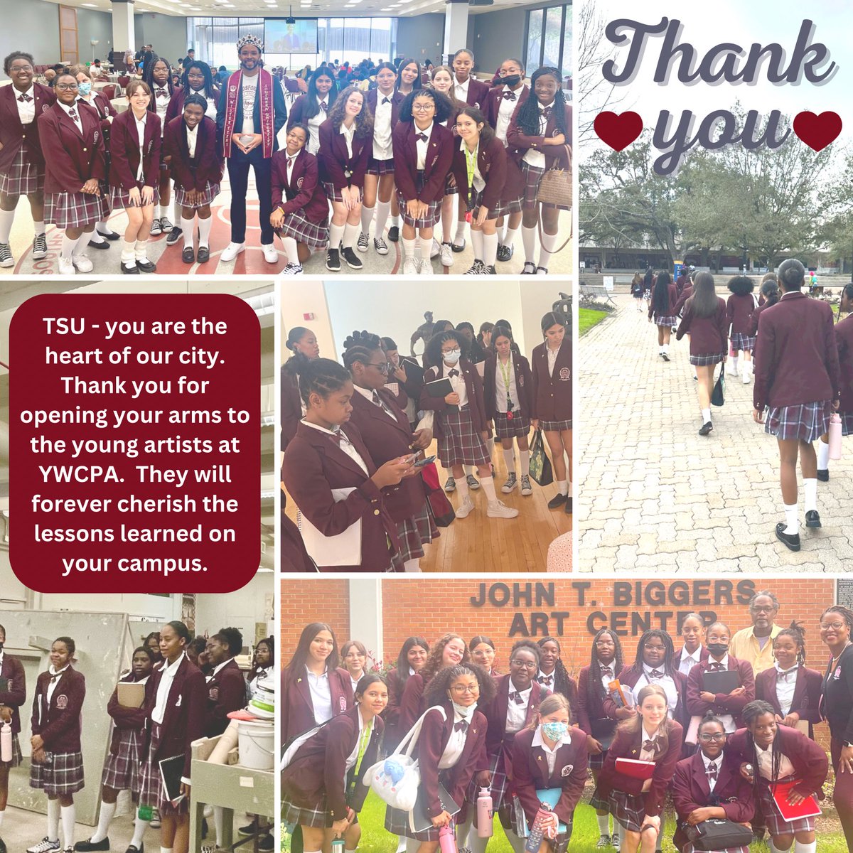 Aziza Mims (@azizamims) on Twitter photo A million THANK Us <a href="/TexasSouthern/">Texas Southern University</a> and <a href="/UMUSETXSU/">The University Museum at Texas Southern</a> for hosting <a href="/YWCPAHISD/">Young Women's College Preparatory Academy</a> middle school art students! Dr. <a href="/AlviaWardlaw/">Alvia Wardlaw</a> became of your tireless efforts the next generation of artists are inspired. Thank you Prof. Green and all the staff who welcomed us. <a href="/YWCPAPTO/">YWCPA PTO</a> <a href="/DrTabDavis/">Tabitha Davis, MBA, M.Ed., Ed.D.</a> A million THANK Us <a href="/TexasSouthern/">Texas Southern University</a> and <a href="/UMUSETXSU/">The University Museum at Texas Southern</a> for hosting <a href="/YWCPAHISD/">Young Women's College Preparatory Academy</a> middle school art students! Dr. <a href="/AlviaWardlaw/">Alvia Wardlaw</a> became of your tireless efforts the next generation of artists are inspired. Thank you Prof. Green and all the staff who welcomed us. <a href="/YWCPAPTO/">YWCPA PTO</a> <a href="/DrTabDavis/">Tabitha Davis, MBA, M.Ed., Ed.D.</a>