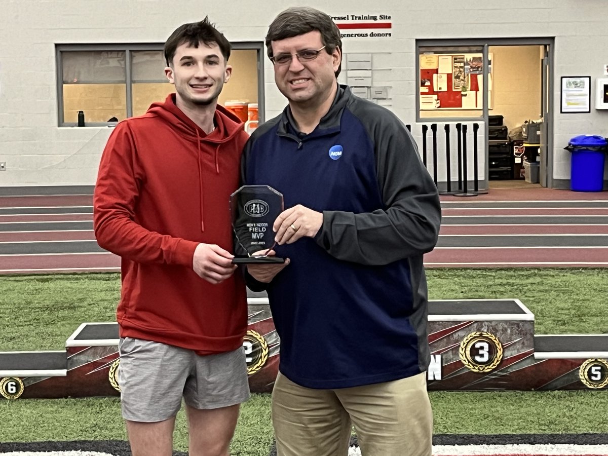 PAC_Athletics's tweet photo. After winning the PAC title in the Long Jump, earning 2nd Team All-PAC in the Triple Jump and placing 5th in the High Jump, @wjathletics Nate Sciarro earned the PAC Field Athlete of the Year. #pactf https://t.co/NAHnye5kJs